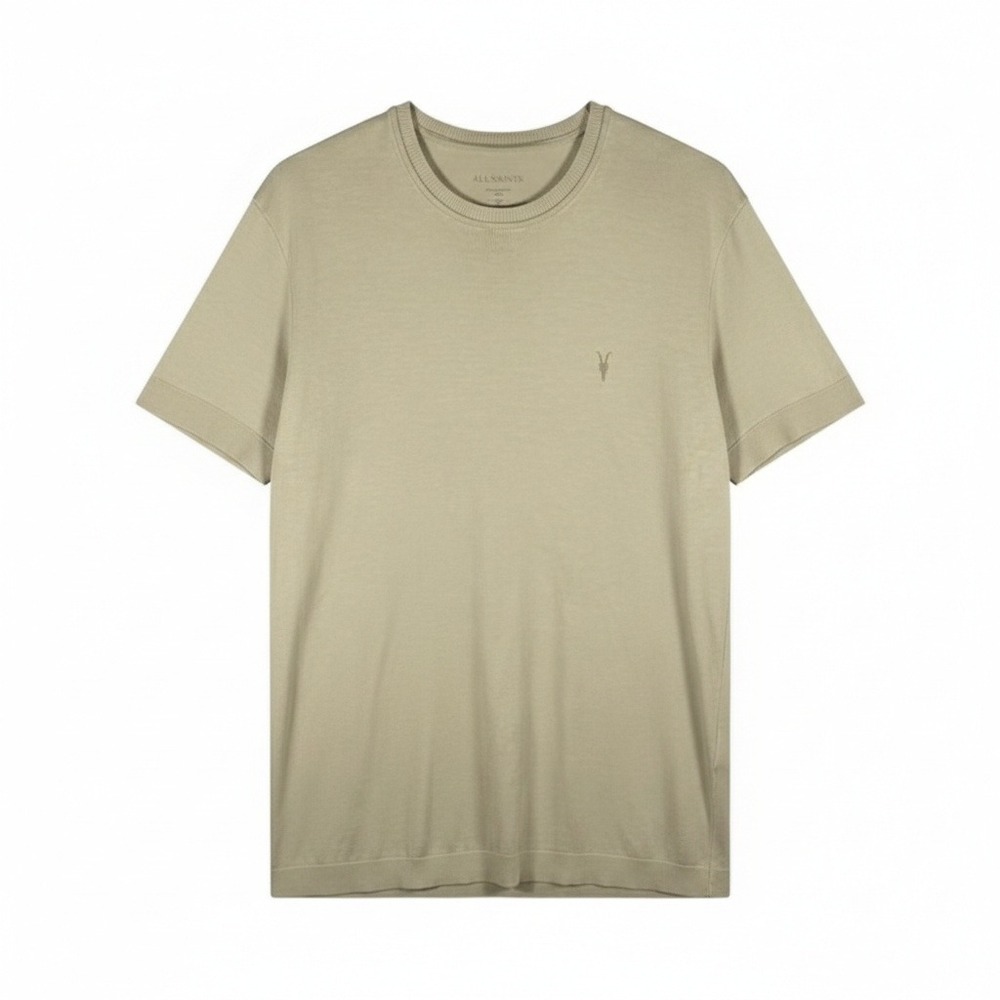 AllSaints T-Shirt Ramskull Logo‎ Beige Medium